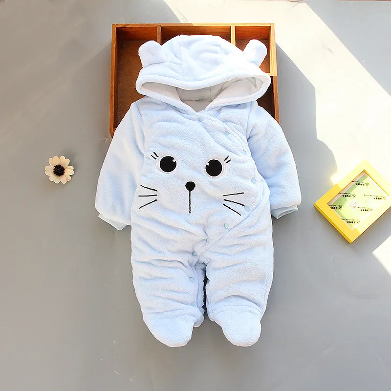 The Cosy Cat Fleece Pramsuit