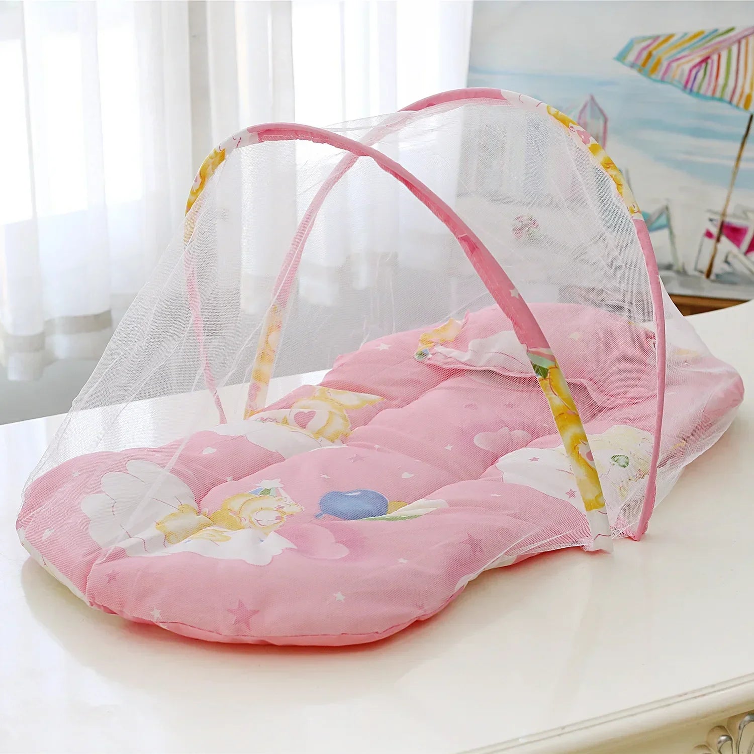 DreamNest™ Foldable Baby Bed with Mosquito Net