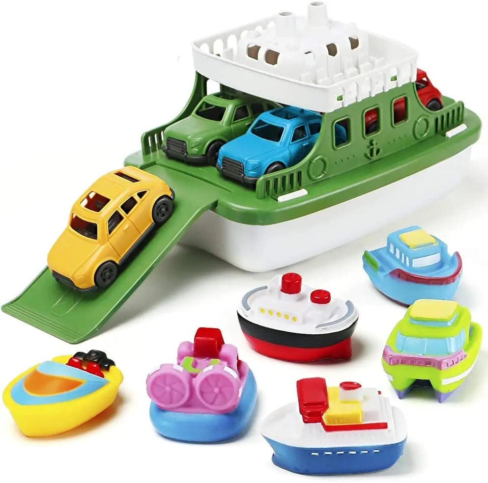 Mini Boat & Car Bath Set – Floating Fun for Toddlers