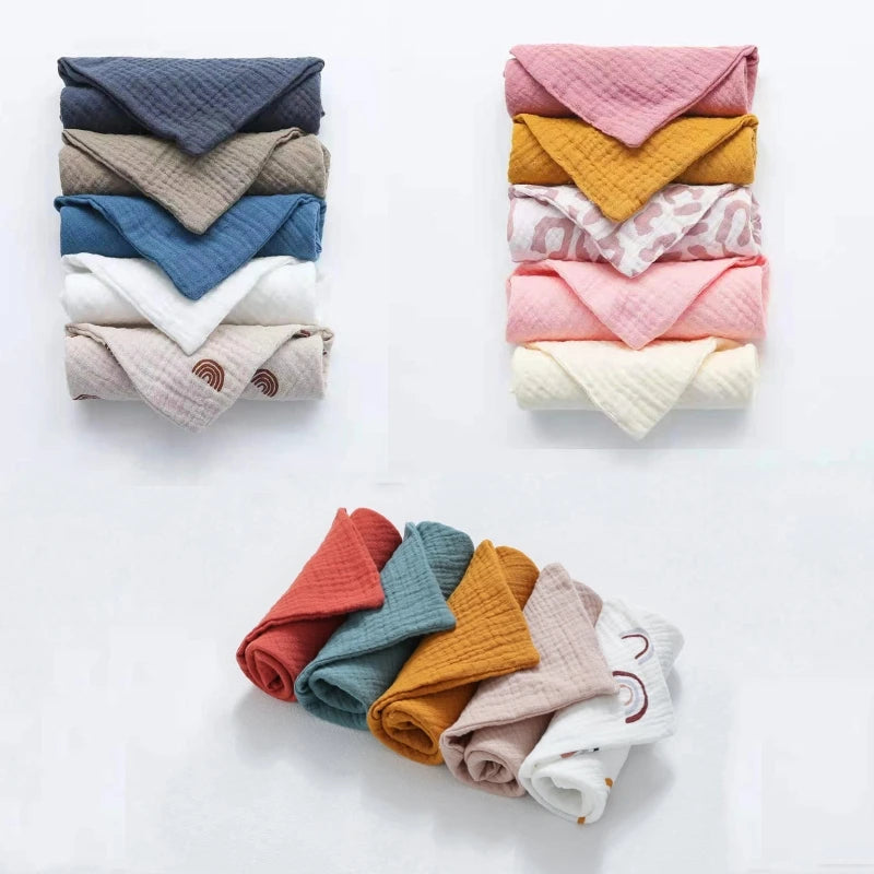 SoftTouch™ 5-Piece Baby Muslin Washcloth Set