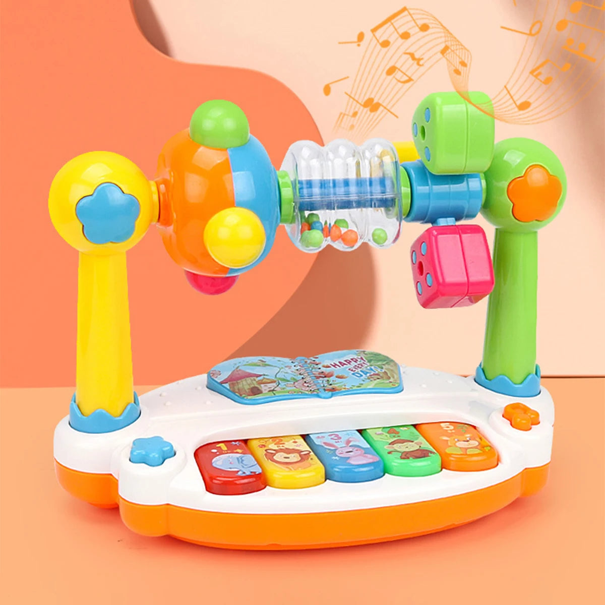 Baby Rotating Music Piano – Sensory Learning Toy