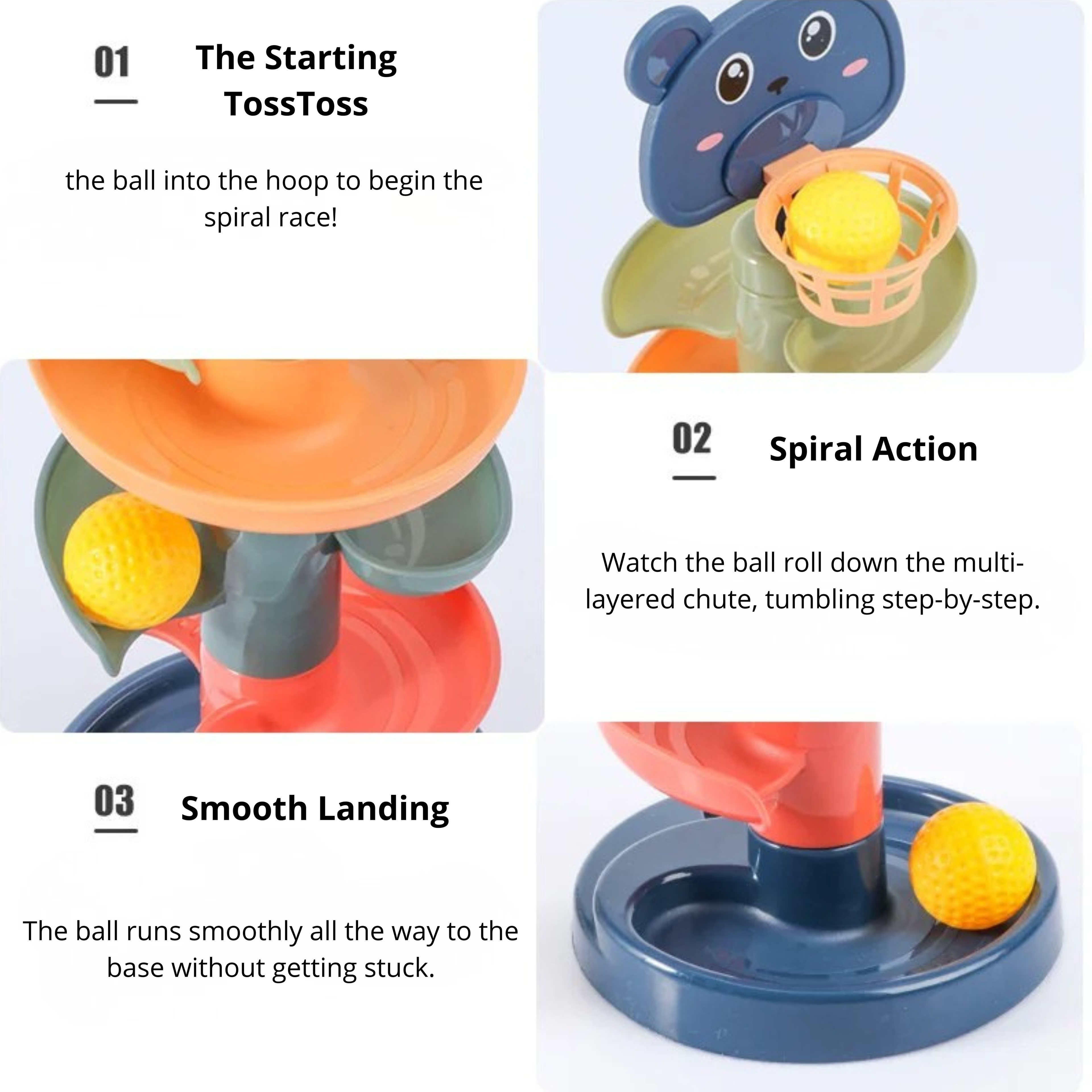 CozyPlay™ Rolling Ball Tower –  Educational Toy for Babies