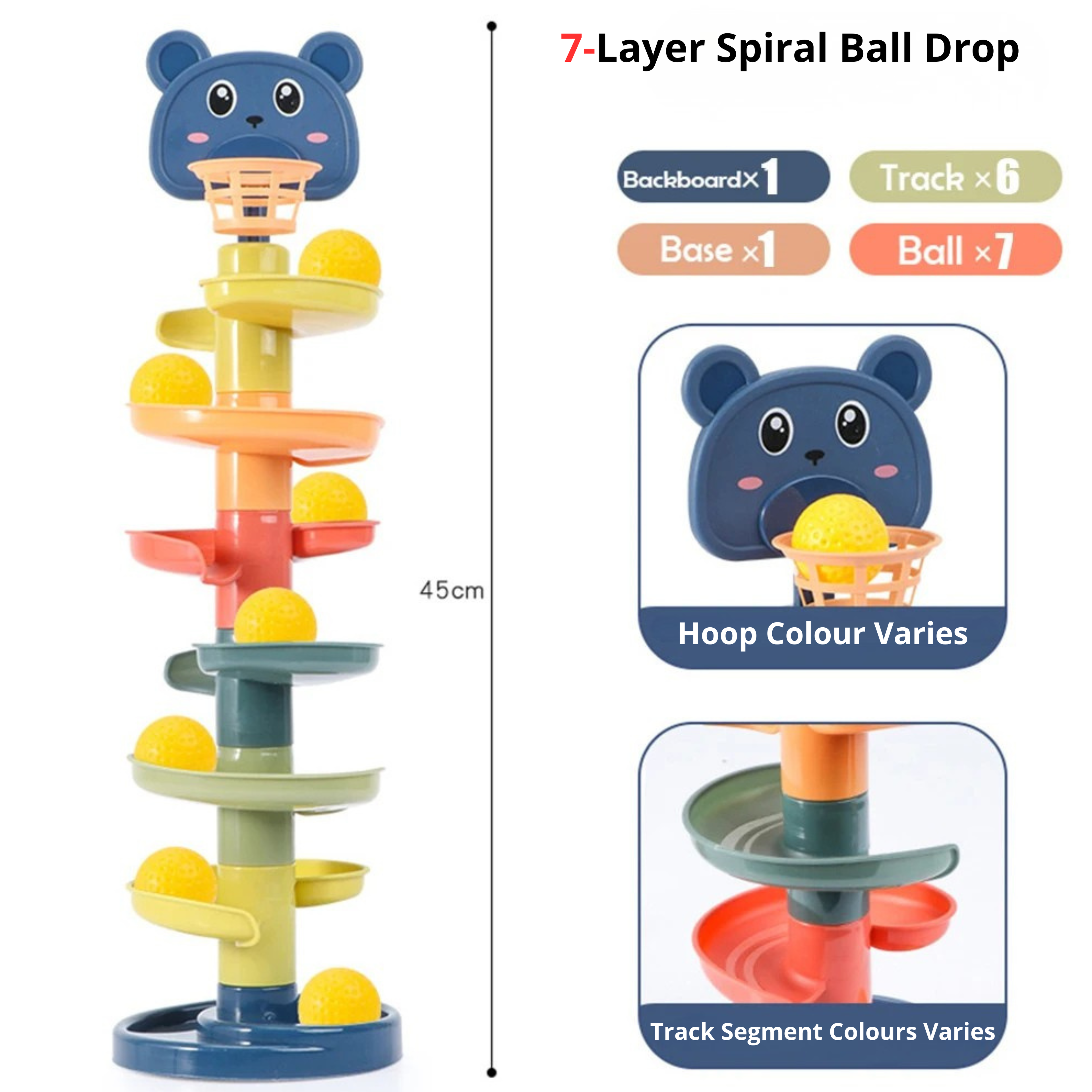CozyPlay™ Rolling Ball Tower –  Educational Toy for Babies