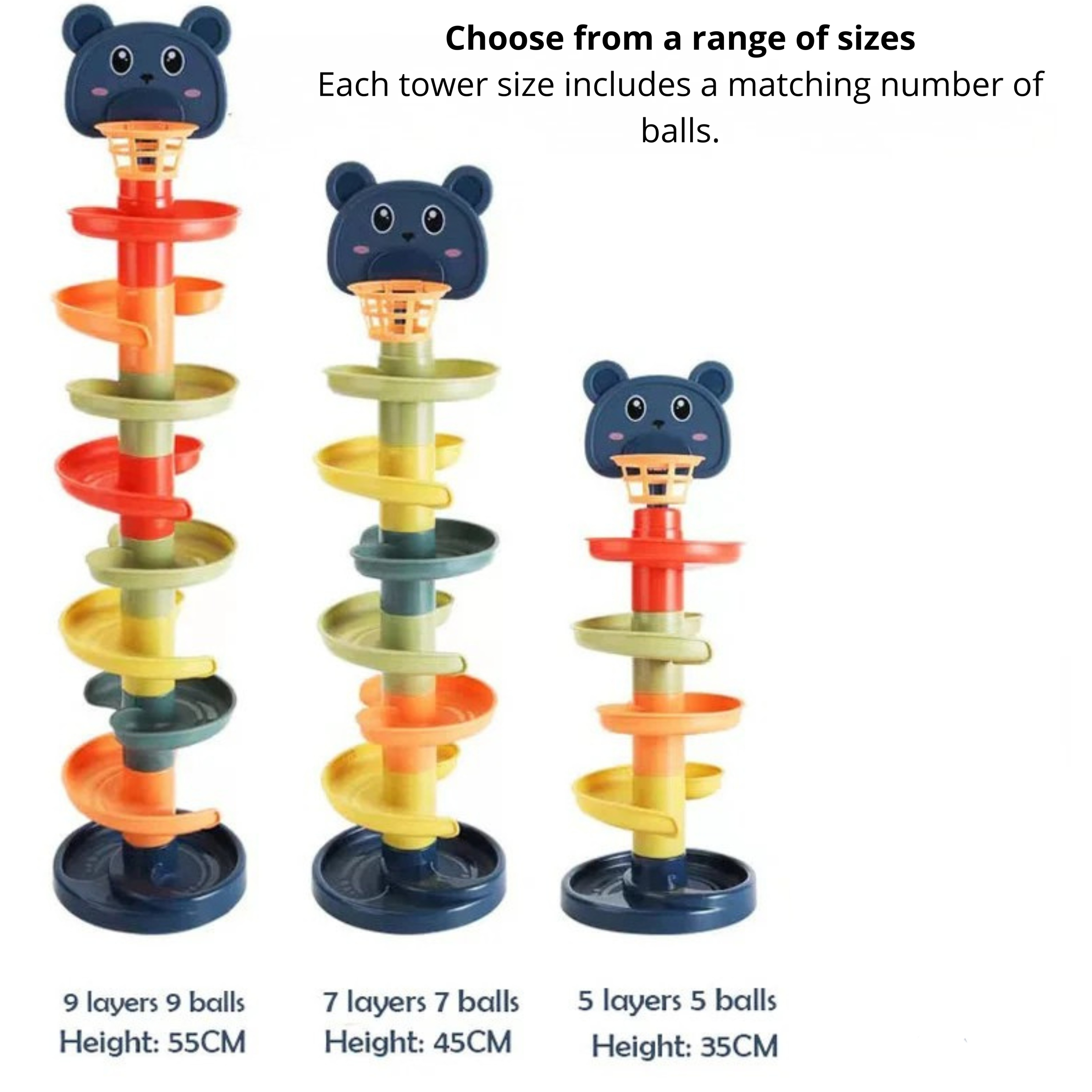 CozyPlay™ Rolling Ball Tower –  Educational Toy for Babies