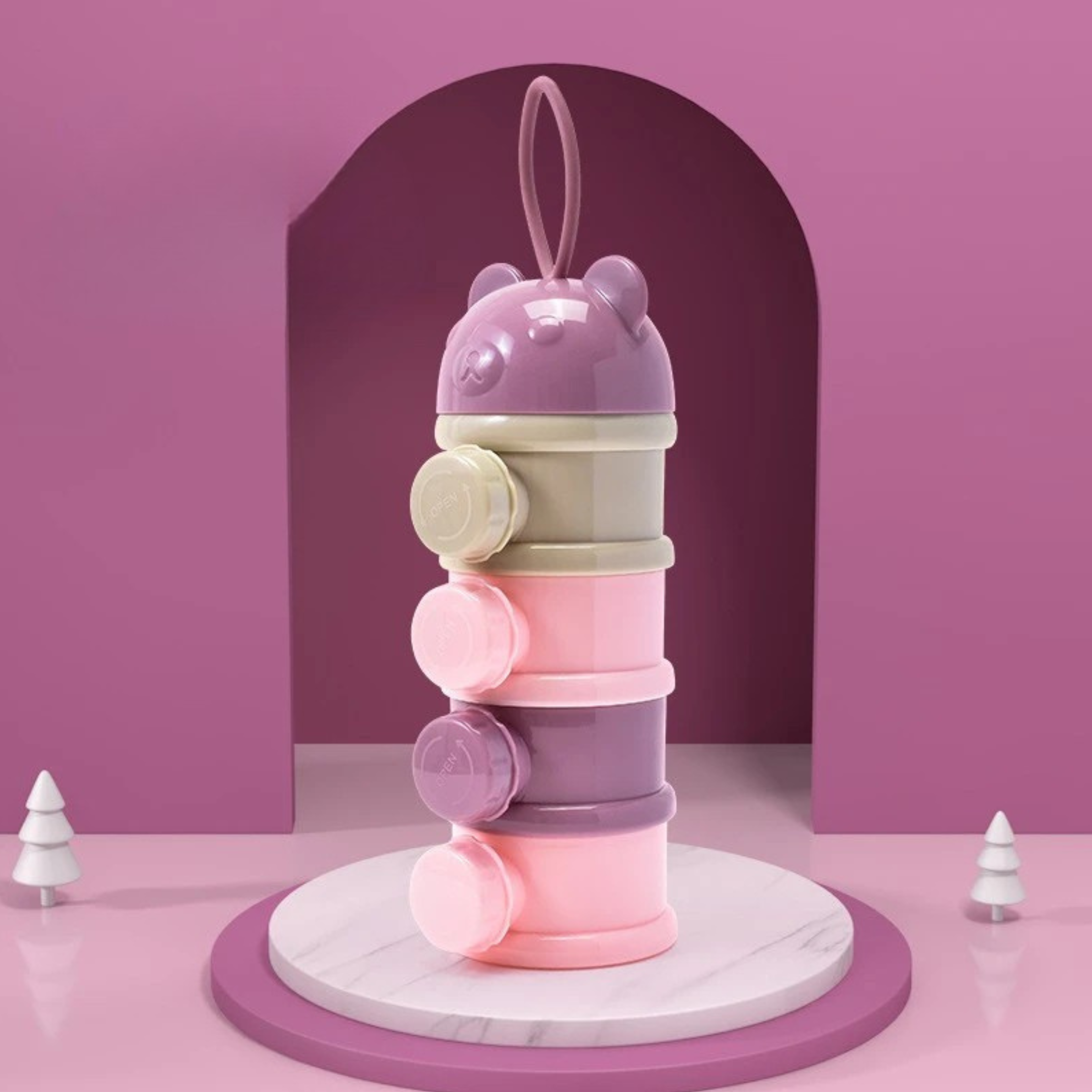 TinyTums™ 3-in-1 Bear Snack & Milk Powder Dispenser