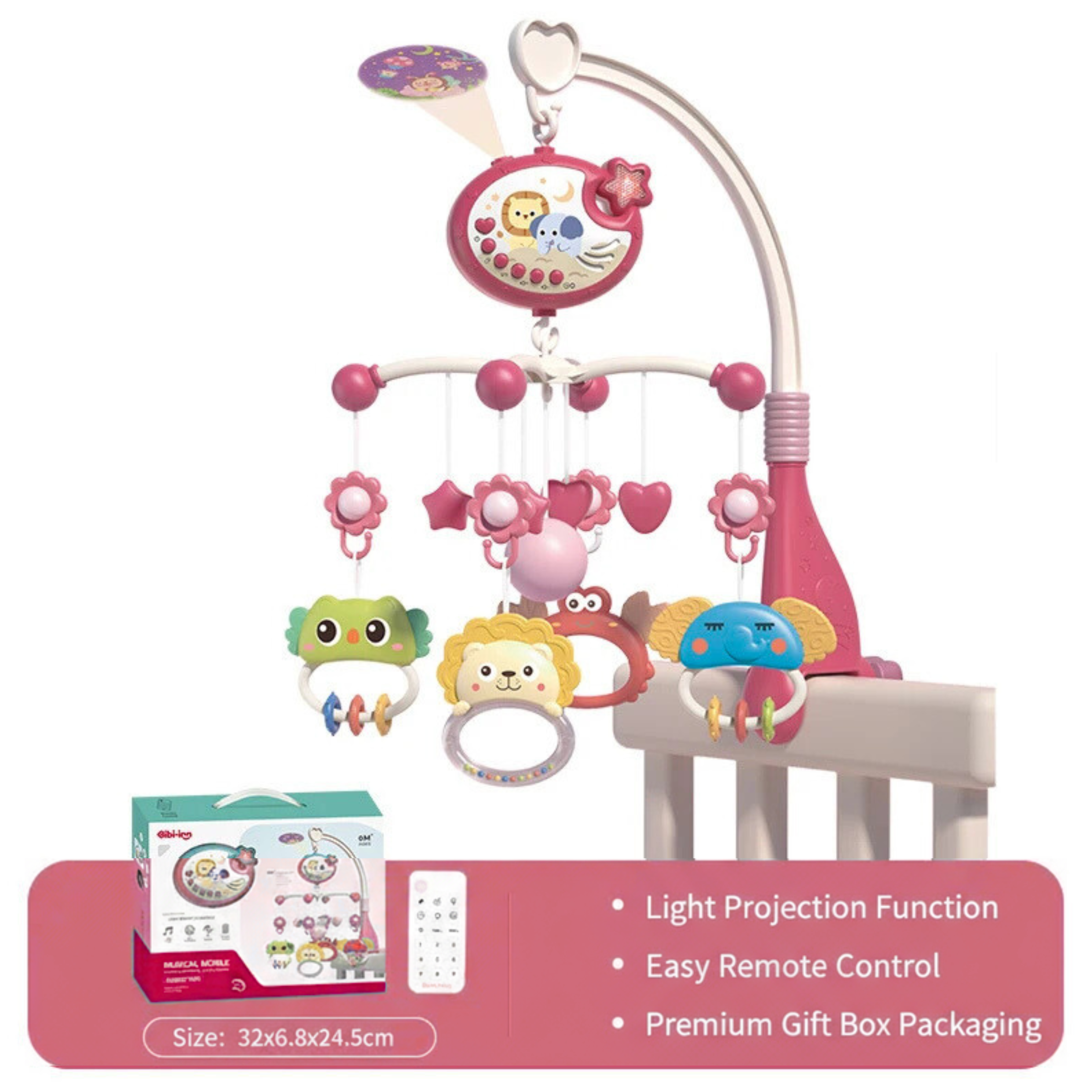 DreamTunes™ Baby Mobile with Lights & Music Projection