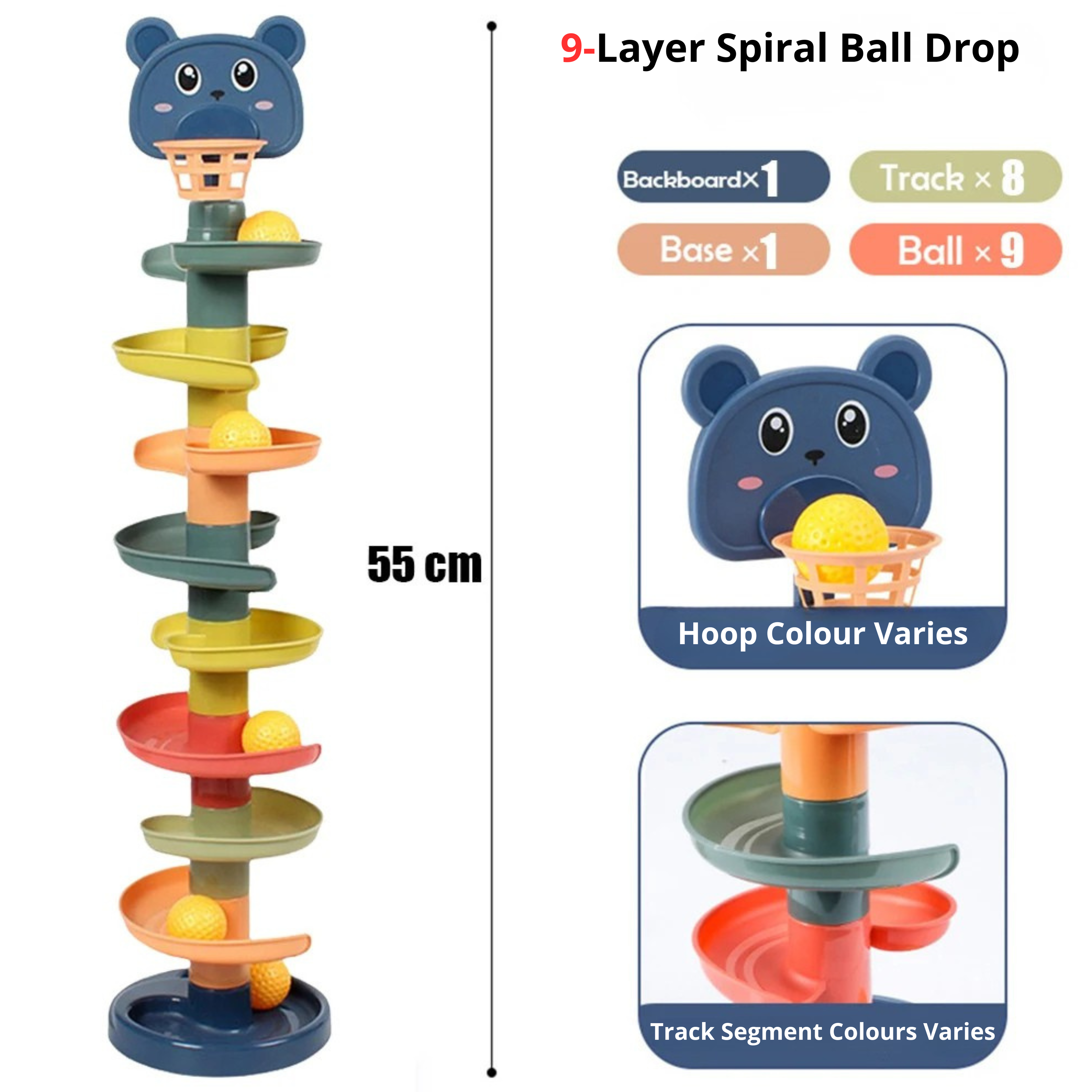 CozyPlay™ Rolling Ball Tower –  Educational Toy for Babies