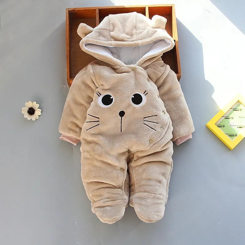 The Cosy Cat Fleece Pramsuit