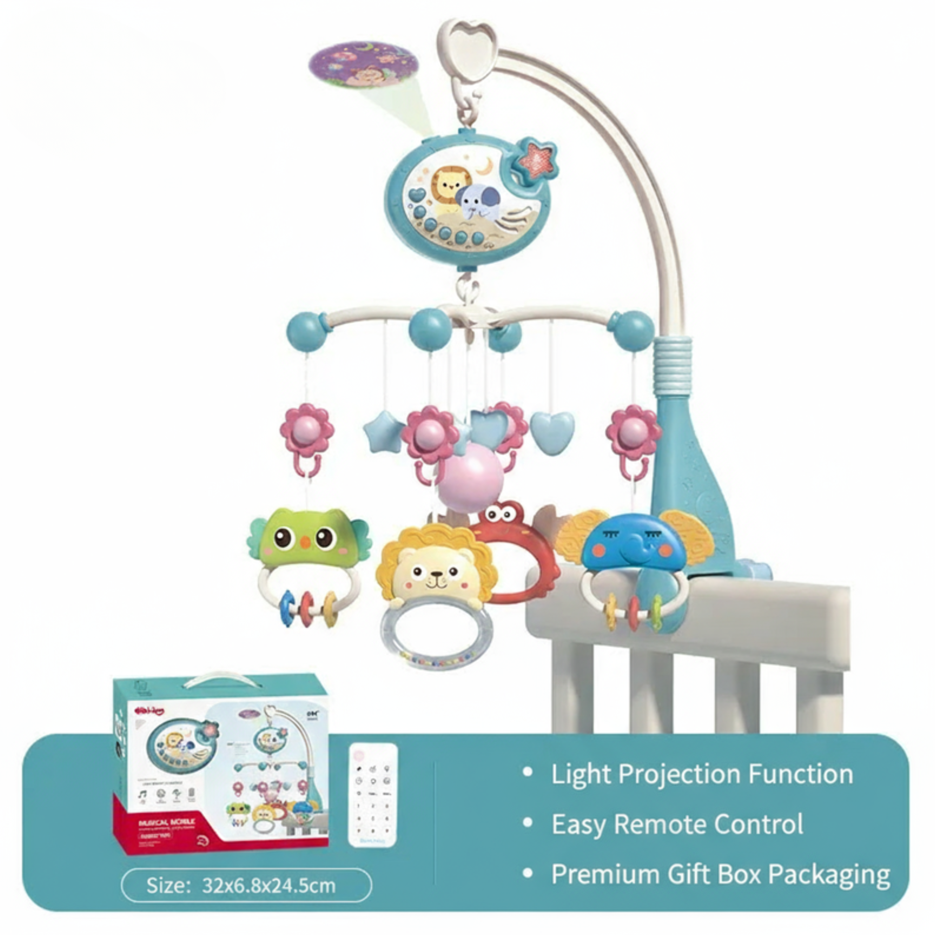 DreamTunes™ Baby Mobile with Lights & Music Projection