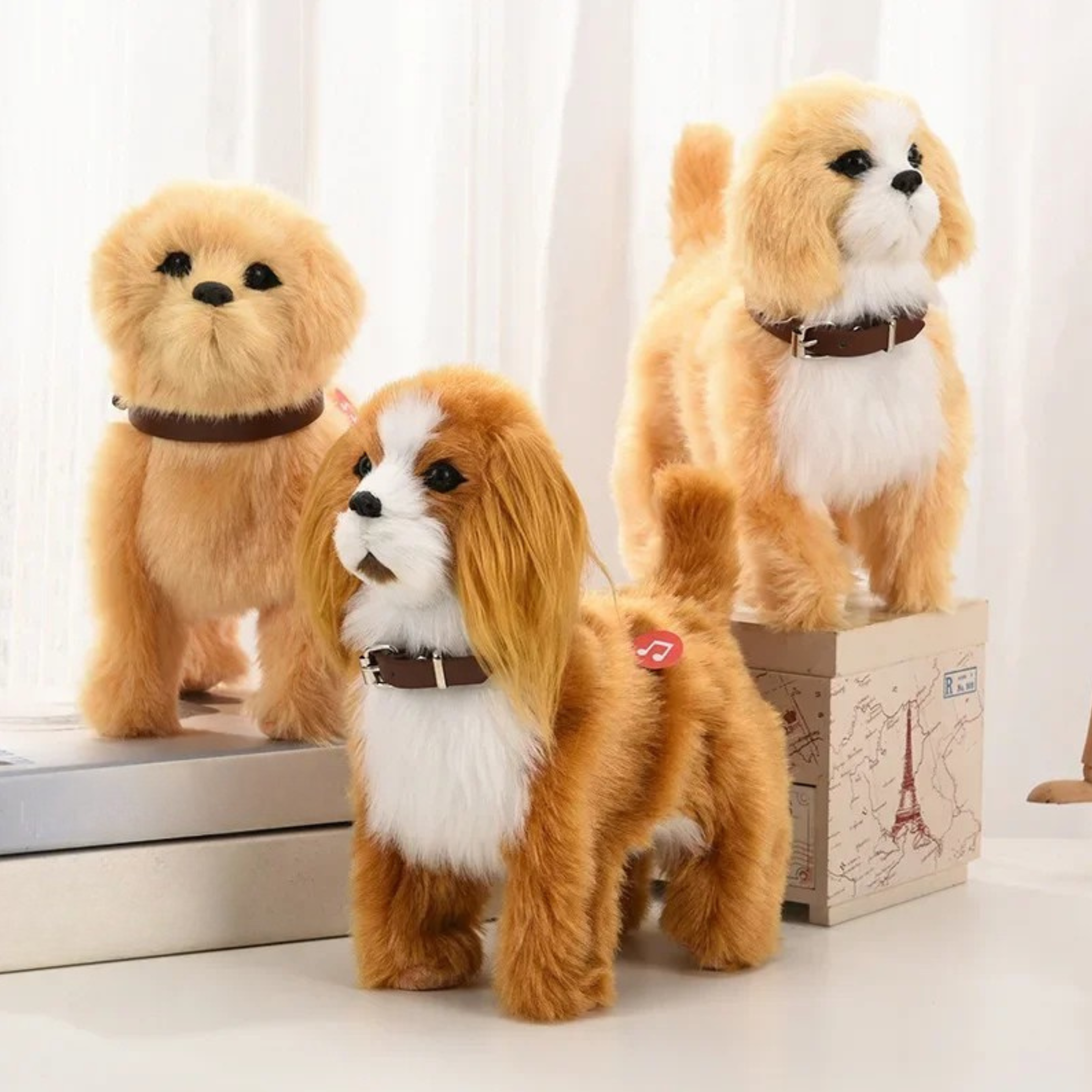 Walking & Barking Plush Puppy – Interactive Musical Toy